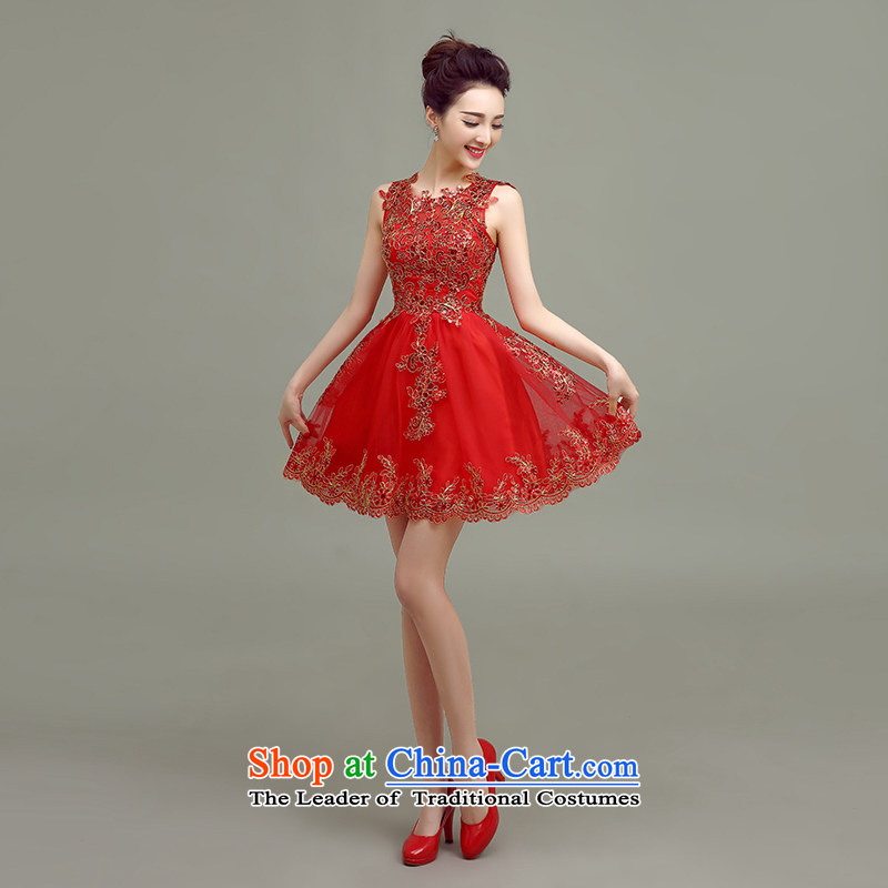 In accordance with the Netherlands varies with the bows services new 2015 word dress shoulder lace bows serving spring red bride dress video thin marriage evening dresses summer red sleeveless T-shirt with m varies with the , , , shopping on the Internet
