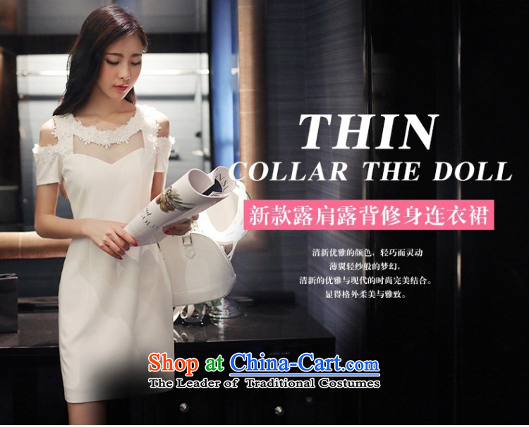  Summer 2015 Road female Korean three-dimensional flowers and sexy bare shoulders package and short skirts Sau San dresses dress skirt white L picture, prices, brand platters! The elections are supplied in the national character of distribution, so action, buy now enjoy more preferential! As soon as possible.