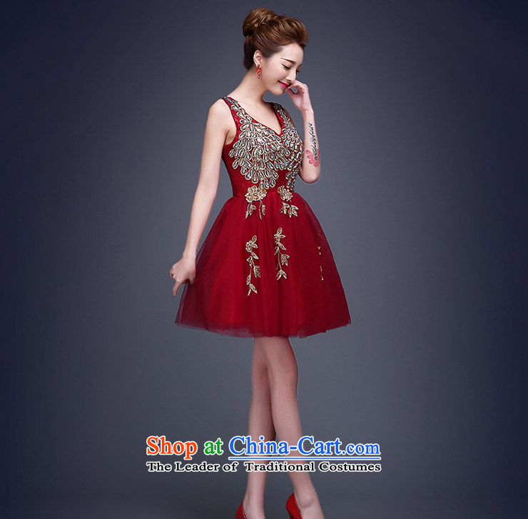 Shared Keun guijin bridesmaid dress new 2015 wedding dresses short) bridesmaid service banquet evening dresses annual small dress code red female XXL shipment from Suzhou picture, prices, brand platters! The elections are supplied in the national character of distribution, so action, buy now enjoy more preferential! As soon as possible.