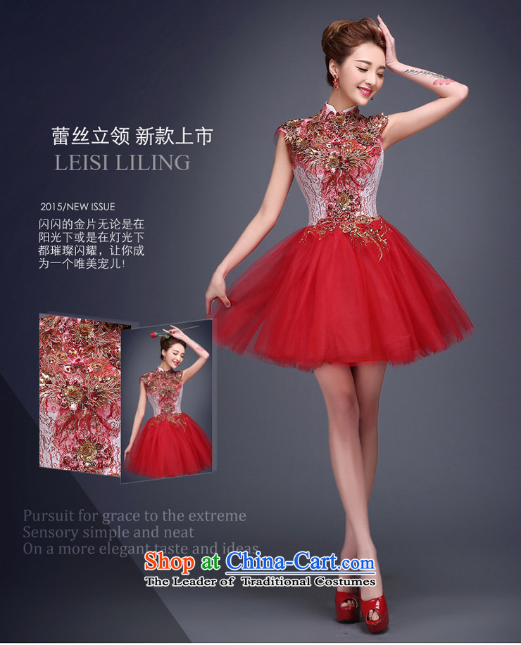 Shared Keun evening dresses 2015 new bride stylish short of the small dining evening dresses Sau San married women dress uniform bows red L code from Suzhou shipment picture, prices, brand platters! The elections are supplied in the national character of distribution, so action, buy now enjoy more preferential! As soon as possible.