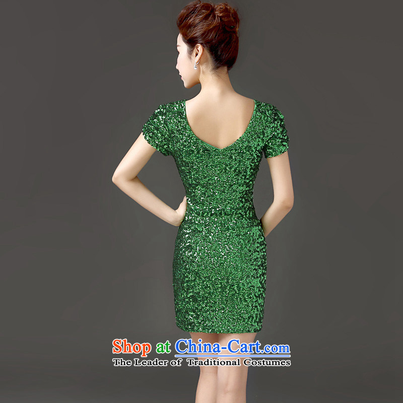 In 2015 the new friends and sexy package and on-chip short skirt dress evening dresses annual meeting will preside over the spring and summer green with aggressive 80-120 catty to pass through, Yi (LANYI) , , , shopping on the Internet