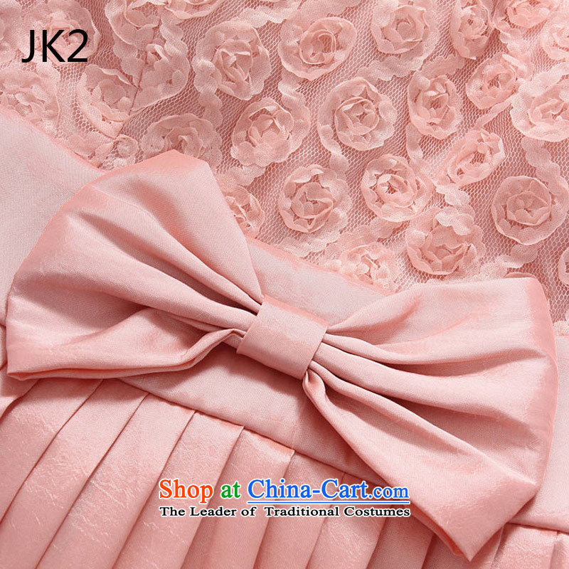 Boudoir honey private web yarn pressure folds bare shoulders evening dresses and sisters skirt dresses JK2 dress up pink XXXL,JK2.YY,,, shopping on the Internet