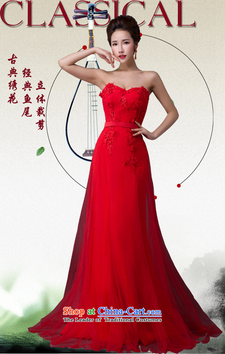 Hei Kaki 2015 New banquet dress shoulders evening dresses Love Mary Magdalene was chaired by annual concert chest dress skirt  P007 RED S picture, prices, brand platters! The elections are supplied in the national character of distribution, so action, buy now enjoy more preferential! As soon as possible.