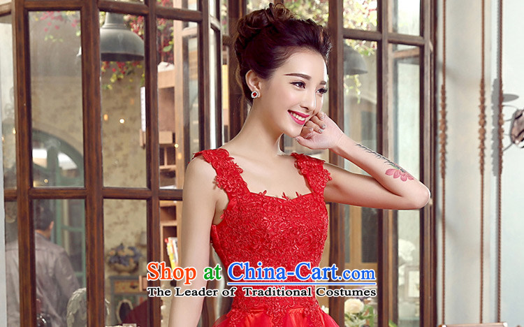 Wedding dresses tslyzm bride bows shoulder strap with small Dress Short of marriage gauze bon bon skirt red 2015 autumn and winter will female red S picture, prices, brand platters! The elections are supplied in the national character of distribution, so action, buy now enjoy more preferential! As soon as possible.