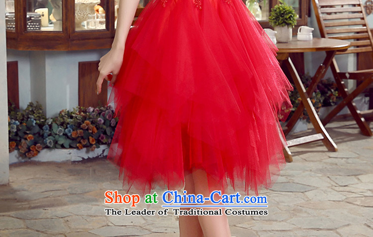 Wedding dresses tslyzm bride bows shoulder strap with small Dress Short of marriage gauze bon bon skirt red 2015 autumn and winter will female red S picture, prices, brand platters! The elections are supplied in the national character of distribution, so action, buy now enjoy more preferential! As soon as possible.