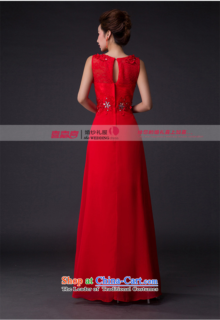 Hei Kaki 2015 new red dress on drill-toasting champagne evening dress annual meeting presided over the shoulder banquet performances dress skirt  P003 RED XXL picture, prices, brand platters! The elections are supplied in the national character of distribution, so action, buy now enjoy more preferential! As soon as possible.