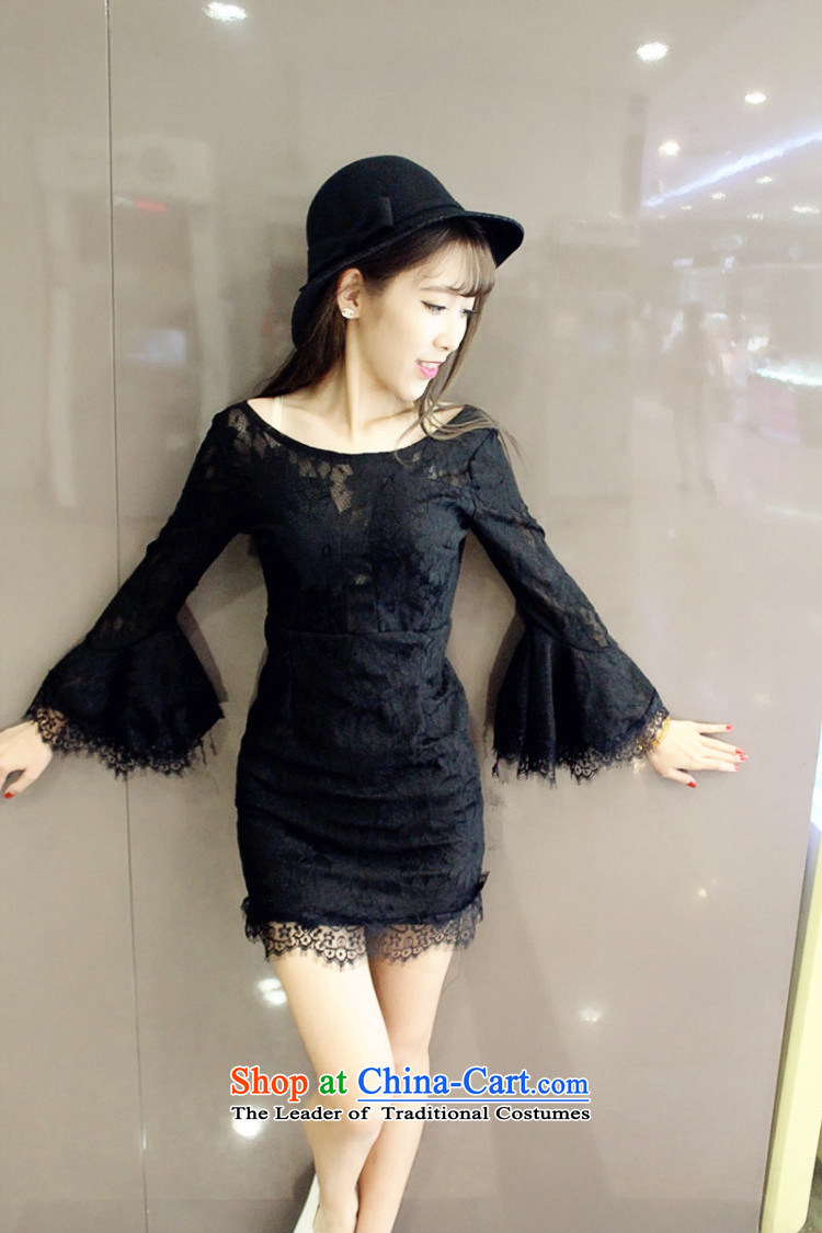 The new night 5381# dress large l sleeves fairies big terrace back dresses black S picture, prices, brand platters! The elections are supplied in the national character of distribution, so action, buy now enjoy more preferential! As soon as possible.