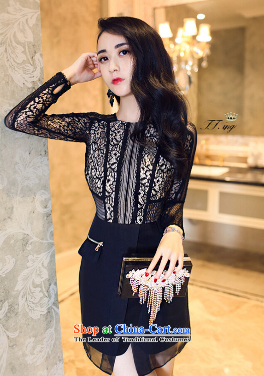 Gibez Dili three floor 2014 card europe lace dresses long-sleeved black engraving M picture, prices, brand platters! The elections are supplied in the national character of distribution, so action, buy now enjoy more preferential! As soon as possible.