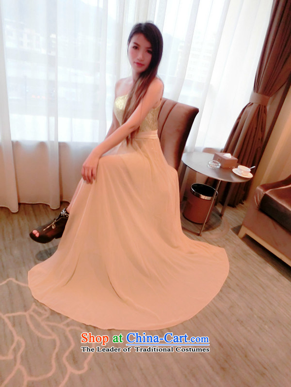 Gibez Card Dili real-Concept 2015 annual meeting of the High-bright summer pockets and resort of the forklift truck large skirt long skirt dress apricot M brand, prices, picture platters! The elections are supplied in the national character of distribution, so action, buy now enjoy more preferential! As soon as possible.