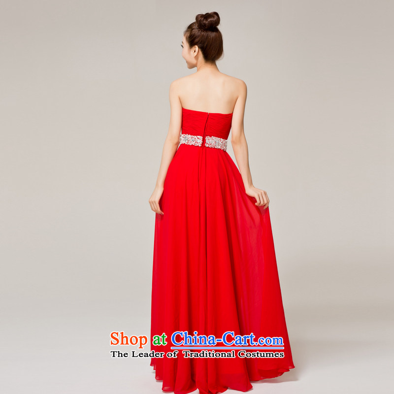 Recalling that the red spring bride wedding dresses, 2015 NEW STYLISH bride bows Services Red Dress L12142 long red XL, recalling that hates makeup and shopping on the Internet has been pressed.