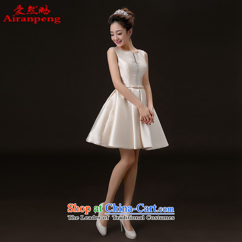 Love So Peng New 2015 Spring/Summer Wedding dress bride bows services stylish Sau San Crowsfoot Red Dress Short of marriage blue XL, love so Peng (AIRANPENG) , , , shopping on the Internet