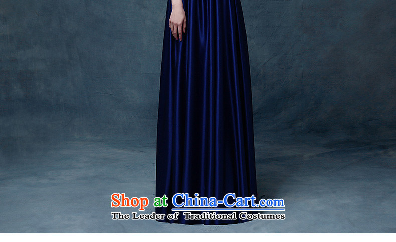 According to Lin Sha evening dresses 2015 new wedding dress shoulders bows service bridal dresses crowsfoot Sau San bows dress long blue L picture, prices, brand platters! The elections are supplied in the national character of distribution, so action, buy now enjoy more preferential! As soon as possible.