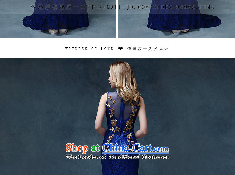 According to Lin Sha evening dresses 2015 new wedding dress shoulders bows service bridal dresses crowsfoot Sau San tail bows services blue S picture, prices, brand platters! The elections are supplied in the national character of distribution, so action, buy now enjoy more preferential! As soon as possible.