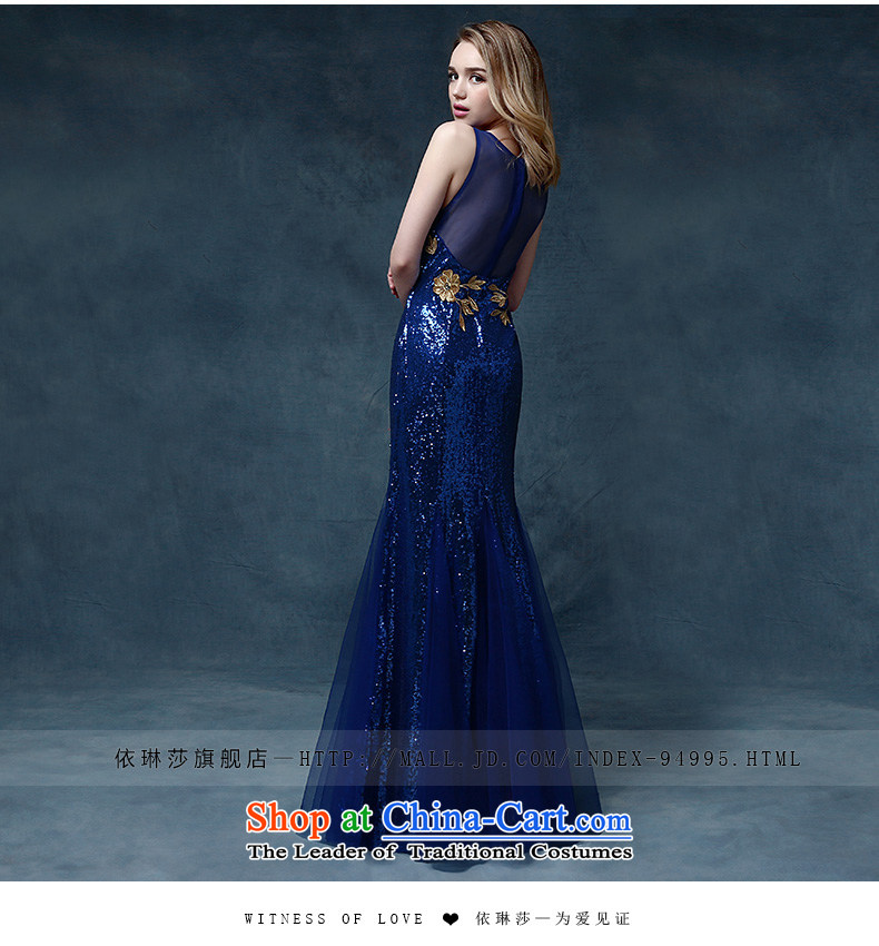 According to Lin Sha evening dresses 2015 new wedding dress shoulders bows service bridal dresses crowsfoot Sau San bows dress long blue XL Photo, prices, brand platters! The elections are supplied in the national character of distribution, so action, buy now enjoy more preferential! As soon as possible.