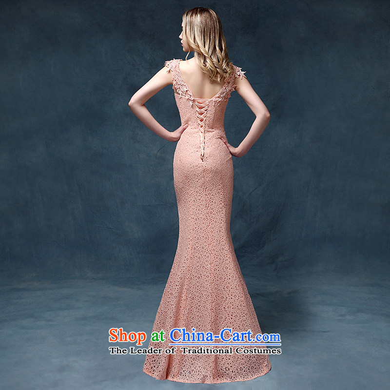 According to Lin Sha 2015 New Sau San crowsfoot dress shoulders bows service long marriages lace banquet evening dresses pink XL, in accordance with the girl Lin Sha , , , shopping on the Internet