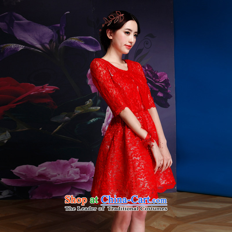 Recalling that the red spring and summer 2015 in Colombia cuff bridesmaid skirt red bride wedding dress skirt bows services back door onto L13897 RED XL, recalling that hates makeup and shopping on the Internet has been pressed.