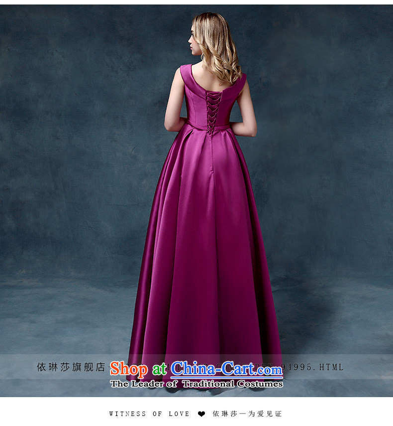 According to Lin Sha 2015 new bride wedding dresses bows satin women serving moderator straps purple long evening dress) Purple are code pictures, prices, brand platters! The elections are supplied in the national character of distribution, so action, buy now enjoy more preferential! As soon as possible.