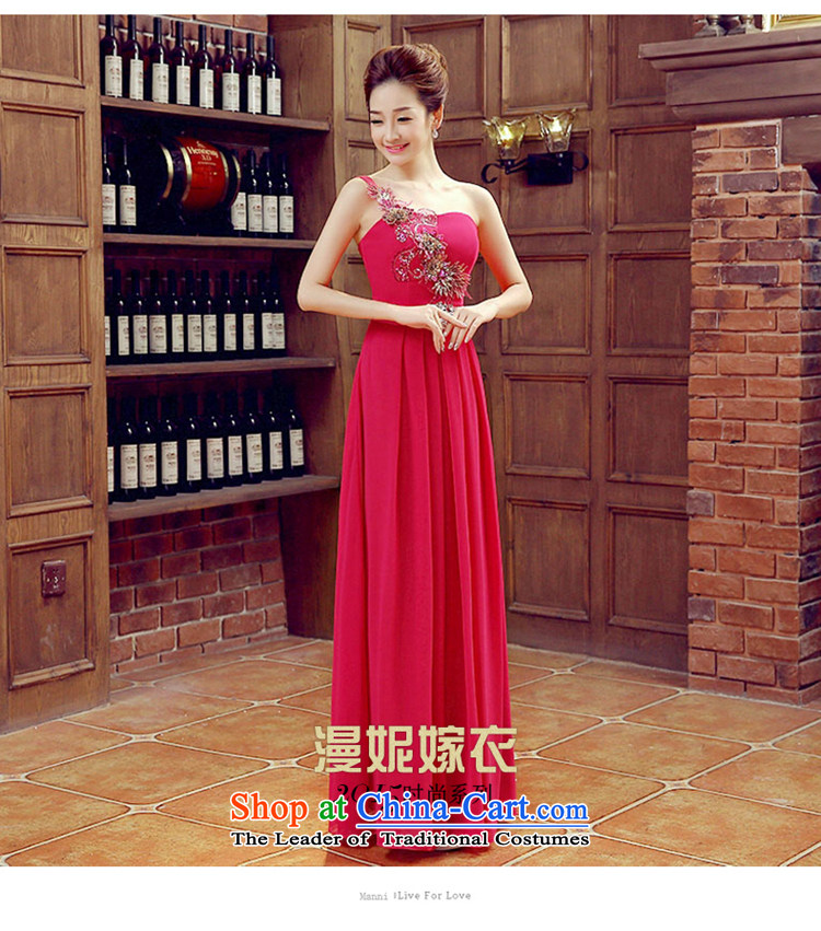 The Syrian Arab Republic 2015 Korean time new marriages wedding dress banquet bows long serving evening dress bride toasting champagne Sau San services shoulder dress in RED M picture, prices, brand platters! The elections are supplied in the national character of distribution, so action, buy now enjoy more preferential! As soon as possible.