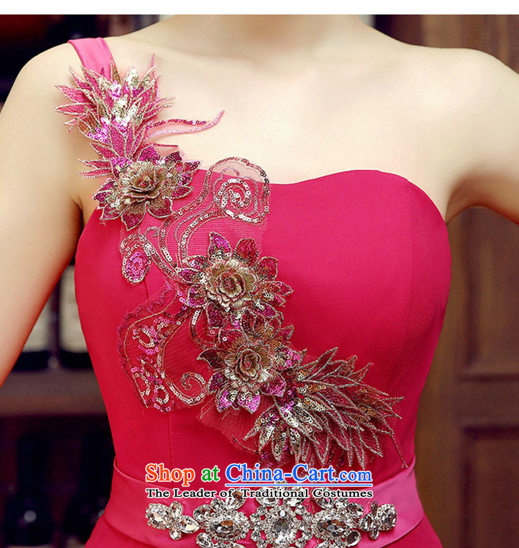 The Syrian Arab Republic 2015 Korean time new marriages wedding dress banquet bows long serving evening dress bride toasting champagne Sau San services shoulder dress in RED M picture, prices, brand platters! The elections are supplied in the national character of distribution, so action, buy now enjoy more preferential! As soon as possible.