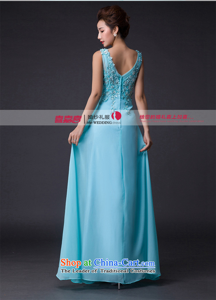 Hei Kaki 2015 New banquet dresses and sexy shoulders evening dress deep V-Neck Tie annual meeting was chaired by performing a style of dress skirt P002 L picture, prices, brand platters! The elections are supplied in the national character of distribution, so action, buy now enjoy more preferential! As soon as possible.