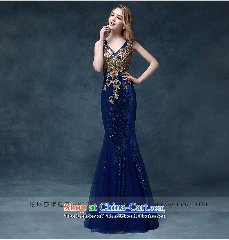 According to Lin Sha evening dresses 2015 new wedding dress shoulders bows service bridal dresses crowsfoot Sau San bows dress long blue S picture, prices, brand platters! The elections are supplied in the national character of distribution, so action, buy now enjoy more preferential! As soon as possible.