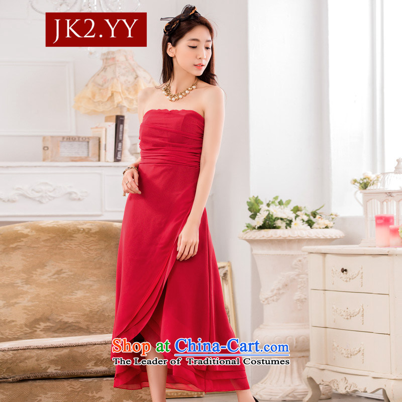  The Korean version of the elegant JK2 bright anointed chest Foutune of Princess skirt omelet before large chiffon dress skirt (feed) Green XXXL,JK2.YY,,, stealth shopping on the Internet