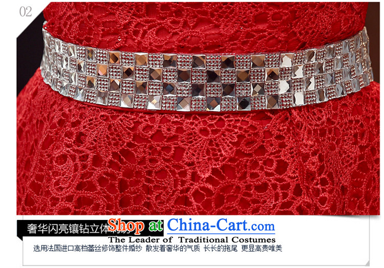 Time of autumn and winter 2015 Syria new the new Korean anointed chest lace Sau San video thin bride wedding dress red tie dinner dress long red XXL picture, prices, brand platters! The elections are supplied in the national character of distribution, so action, buy now enjoy more preferential! As soon as possible.