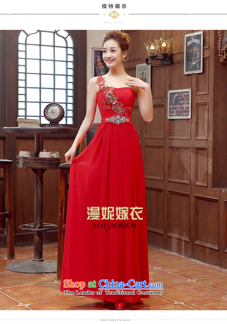 Time Service bridal dresses Syria bows 2015 autumn and winter new wedding dress red single shoulder length of wedding banquet evening dresses performances dress red XXL picture, prices, brand platters! The elections are supplied in the national character of distribution, so action, buy now enjoy more preferential! As soon as possible.