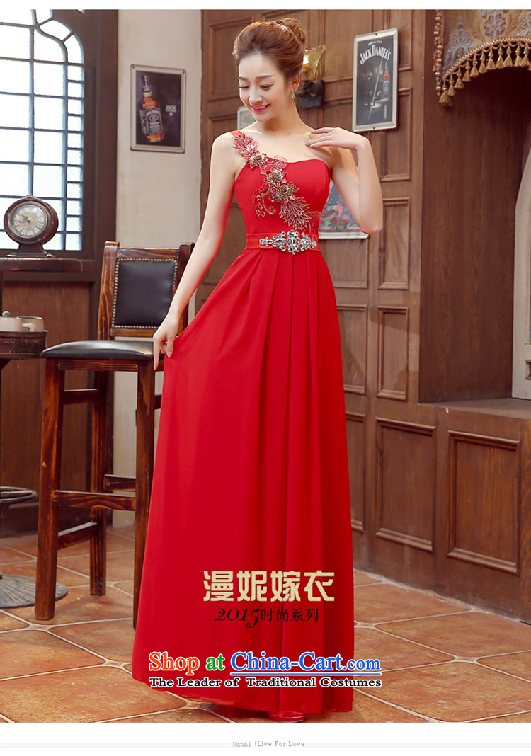 Time Service bridal dresses Syria bows 2015 autumn and winter new wedding dress red single shoulder length of wedding banquet evening dresses performances dress red XXL picture, prices, brand platters! The elections are supplied in the national character of distribution, so action, buy now enjoy more preferential! As soon as possible.