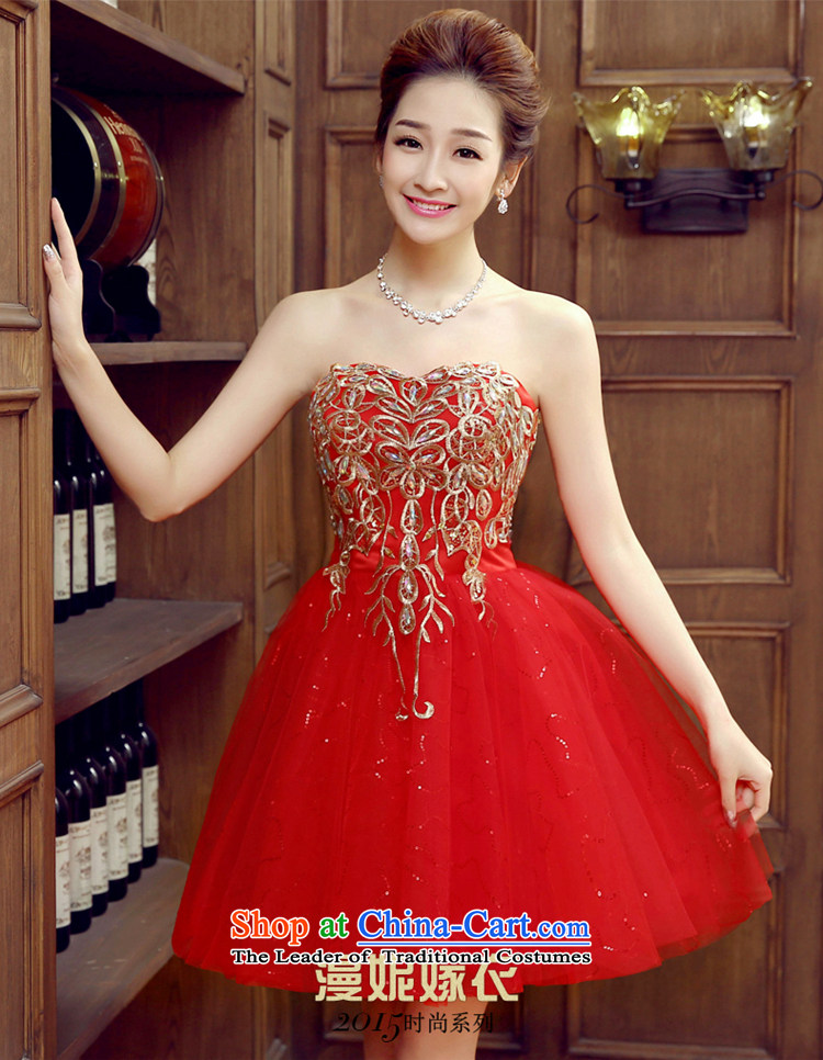 Time of Syria marriages short bows services 2015 autumn and winter, Korean lace wiping the chest small dress was chaired by red dress car show red dress S picture, prices, brand platters! The elections are supplied in the national character of distribution, so action, buy now enjoy more preferential! As soon as possible.