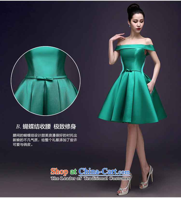 2015 Spring/Summer new green dress a stylish upmarket field shoulder banquet dresses gathering Dress Short of female green XXL picture, prices, brand platters! The elections are supplied in the national character of distribution, so action, buy now enjoy more preferential! As soon as possible.