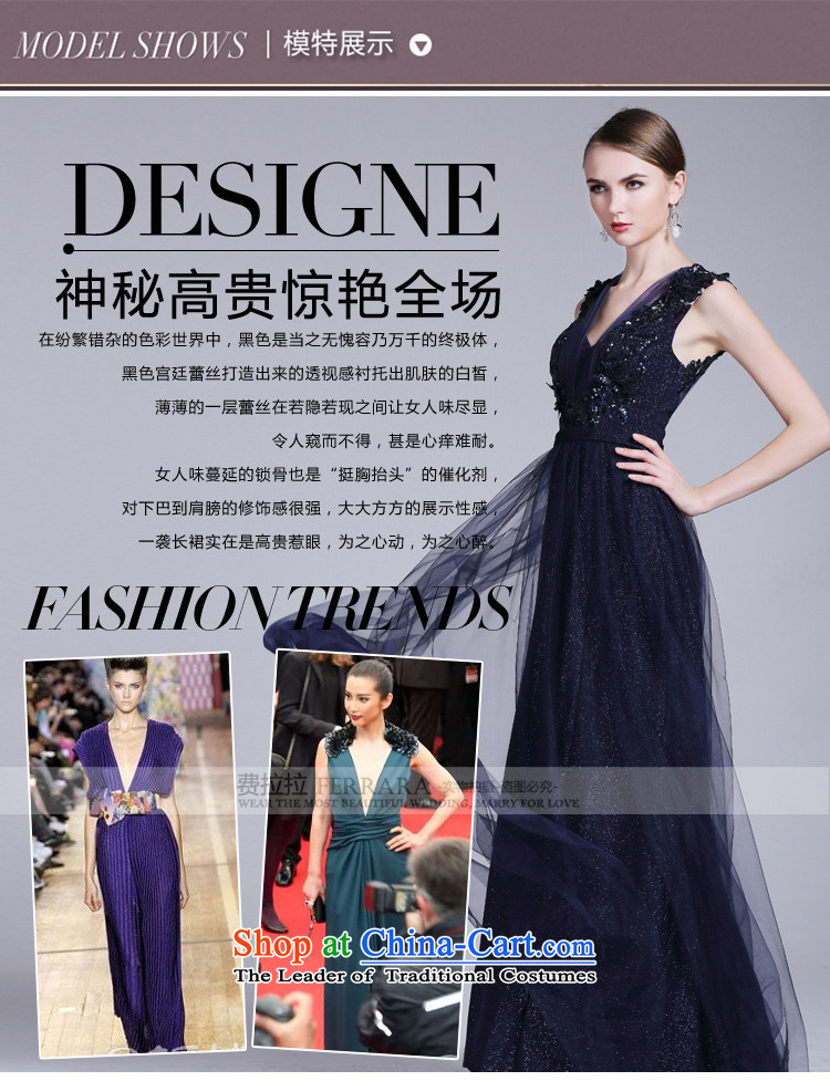 Ferrara 2015 Light Gray sexy word shoulder shoulders diamond studded Foutune of Annual Dinner Banquet back evening dress long pre-sale, L Suzhou shipment custom picture, prices, brand platters! The elections are supplied in the national character of distribution, so action, buy now enjoy more preferential! As soon as possible.