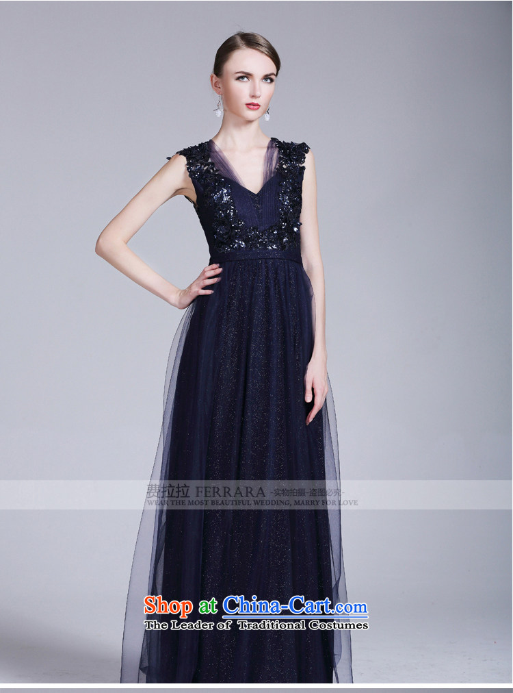 Ferrara 2015 Light Gray sexy word shoulder shoulders diamond studded Foutune of Annual Dinner Banquet back evening dress long pre-sale, L Suzhou shipment custom picture, prices, brand platters! The elections are supplied in the national character of distribution, so action, buy now enjoy more preferential! As soon as possible.