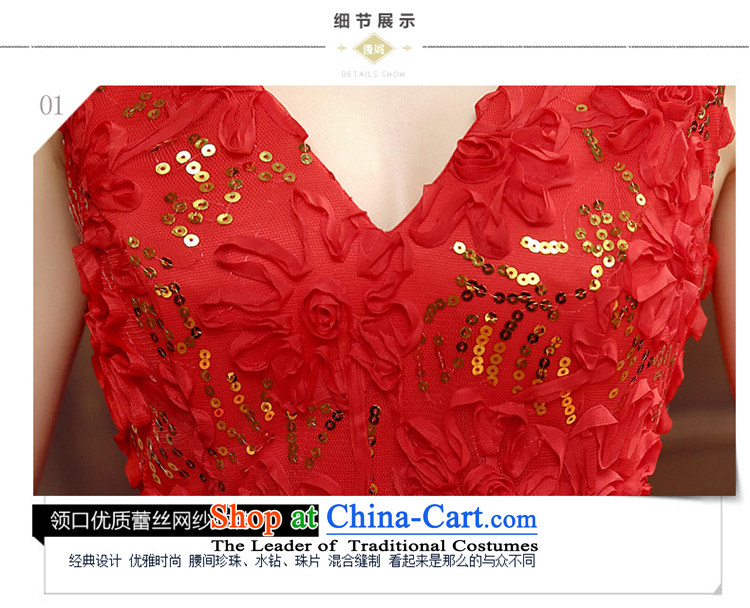 Time the new 2015 Syria red marriage V-Neck dress wedding dress long bride bows services for larger mm thick red M pictures graphics thin, prices, brand platters! The elections are supplied in the national character of distribution, so action, buy now enjoy more preferential! As soon as possible.