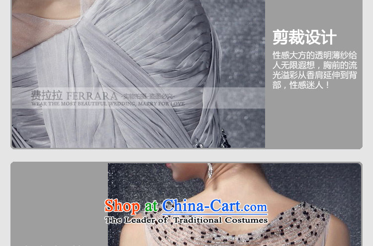 Ferrara 2015 Light Gray sexy word shoulder shoulders diamond studded Foutune of Annual Dinner Banquet back evening dress long M picture, prices, brand platters! The elections are supplied in the national character of distribution, so action, buy now enjoy more preferential! As soon as possible.