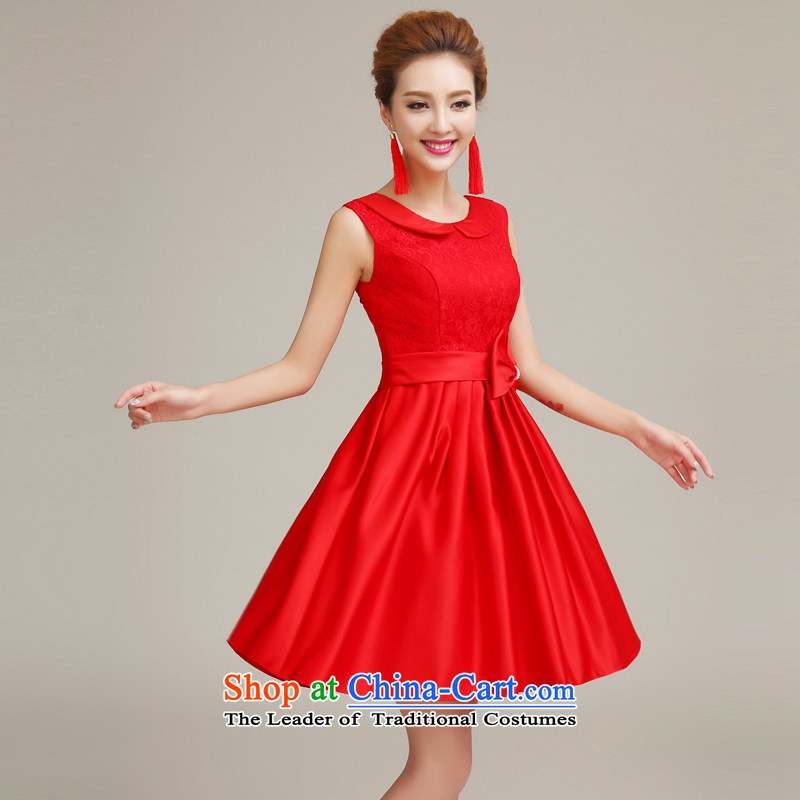 Time the new 2015 Syria autumn and winter evening dresses bridesmaid Service Bridal bows service, a small red dress antique dresses bridesmaid skirt RED M Time Syrian shopping on the Internet has been pressed.