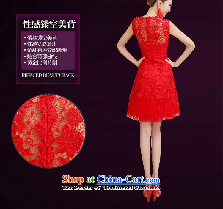 Time Syrian evening dresses 2015 new Korean Red short, banquet of autumn and winter clothing marriages and stylish bows bridesmaid female red XL Photo, prices, brand platters! The elections are supplied in the national character of distribution, so action, buy now enjoy more preferential! As soon as possible.