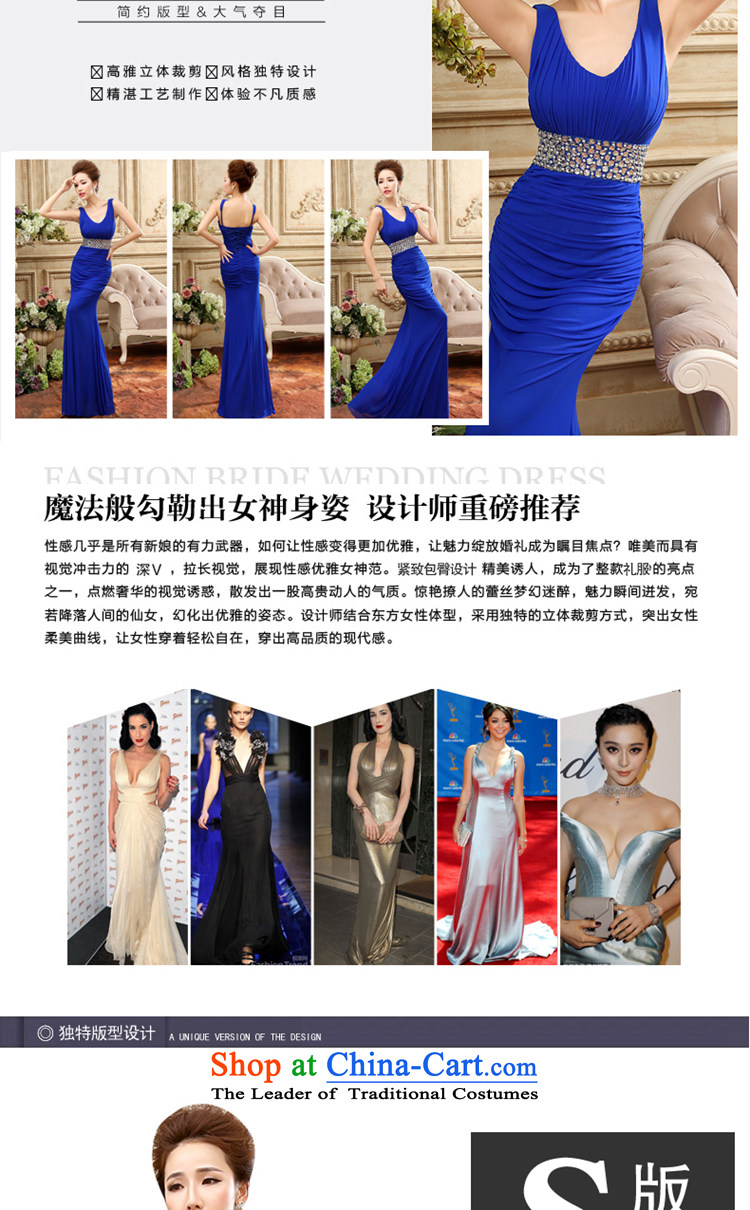 The Word 2015 Service bows shoulder the new autumn and winter to align the blue long Stretch Dress will cocktails dress blue S picture, prices, brand platters! The elections are supplied in the national character of distribution, so action, buy now enjoy more preferential! As soon as possible.