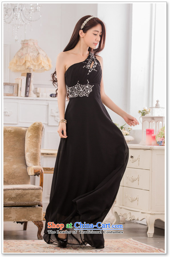  High-end atmosphere Jk2.yy dinner show moderator frockcoat manually staple pearl shoulder chiffon skirt long skirt large black are code around 922.747 recommended 100 pictures, prices, brand platters! The elections are supplied in the national character of distribution, so action, buy now enjoy more preferential! As soon as possible.