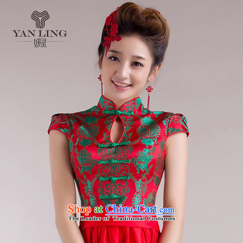2015 New Dress Short of Chinese Wind red bows to the Summer load the lift mast will qipao 72 L, Charlene Choi spirit has been pressed shopping on the Internet