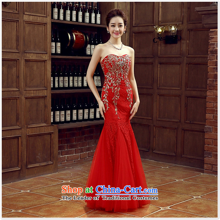 Red bride bridesmaid wedding dress marriage bows services wedding night wear long bride with new XL Photo 2015, prices, brand platters! The elections are supplied in the national character of distribution, so action, buy now enjoy more preferential! As soon as possible.