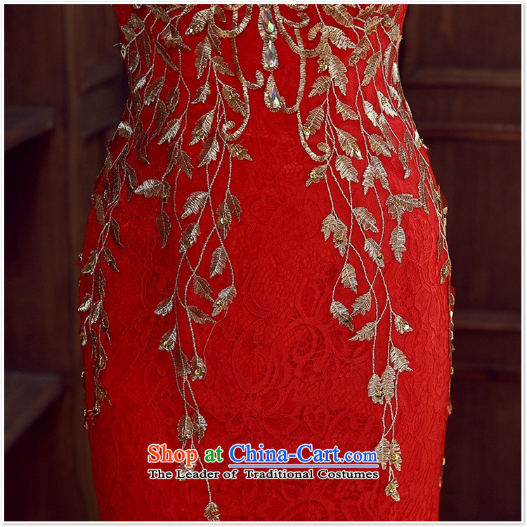 Red bride bridesmaid wedding dress marriage bows services wedding night wear long bride with new XL Photo 2015, prices, brand platters! The elections are supplied in the national character of distribution, so action, buy now enjoy more preferential! As soon as possible.