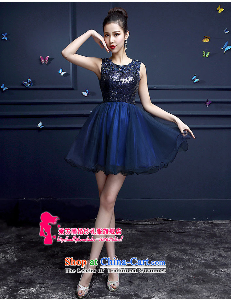 Ms. evening dresses 2015 new summer Korean shoulders bon bon skirt small dress bridesmaid dress moderator short spring blue S picture, prices, brand platters! The elections are supplied in the national character of distribution, so action, buy now enjoy more preferential! As soon as possible.