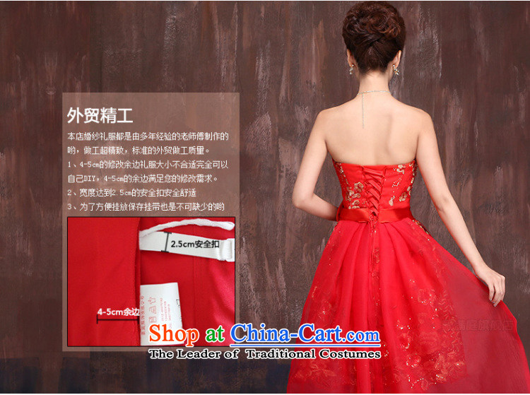 Charlene Choi Ling 2015 new front stub long after the strap dress qipao gown red brides marriage short) bows services XXL picture, prices, brand platters! The elections are supplied in the national character of distribution, so action, buy now enjoy more preferential! As soon as possible.