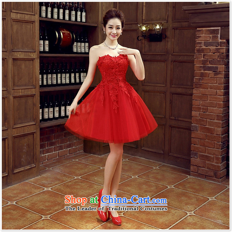 The bride dress bows services new stylish wedding dresses red small female Dress Short, banquet spring and summer , Charlene Choi spirit has been pressed shopping on the Internet