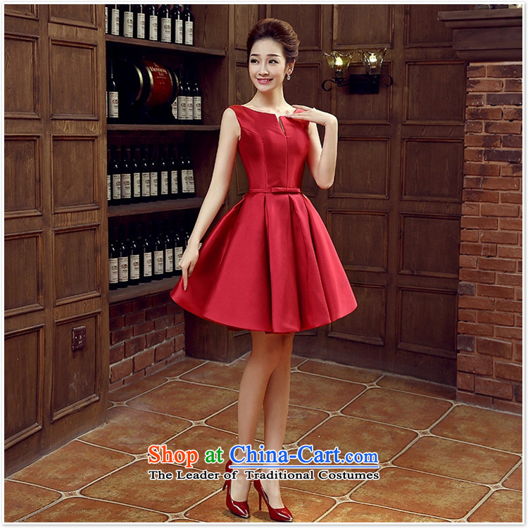 Dress uniform new marriage bows marriage stylish small red dress female Dress Short, banquet spring and summer M picture, prices, brand platters! The elections are supplied in the national character of distribution, so action, buy now enjoy more preferential! As soon as possible.