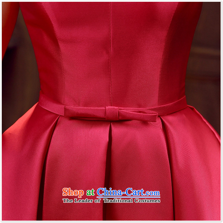 Dress uniform new marriage bows marriage stylish small red dress female Dress Short, banquet spring and summer M picture, prices, brand platters! The elections are supplied in the national character of distribution, so action, buy now enjoy more preferential! As soon as possible.