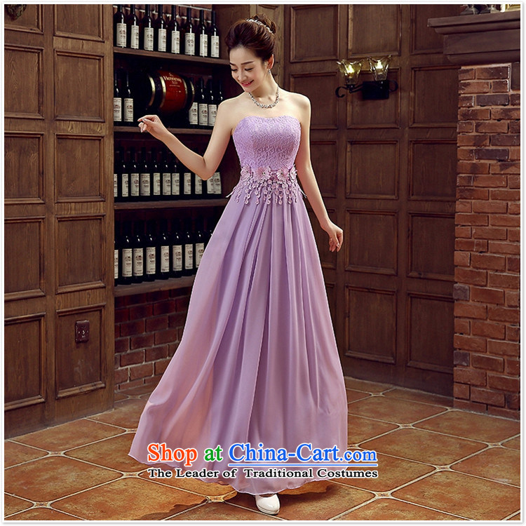 Purple bride bridesmaid wedding dress marriage bows services wedding night wear long bride with new 2015 light purple L picture, prices, brand platters! The elections are supplied in the national character of distribution, so action, buy now enjoy more preferential! As soon as possible.