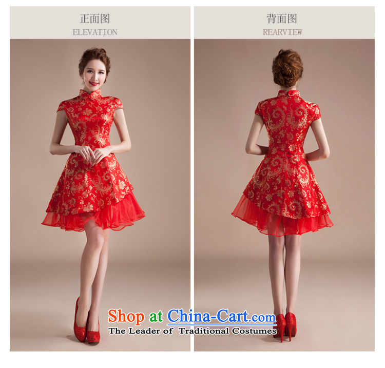 The new summer 2015 cheongsam dress short of marriage dress red retro embroidery improved services XXL toasting champagne bride wedding pictures, prices, brand platters! The elections are supplied in the national character of distribution, so action, buy now enjoy more preferential! As soon as possible.