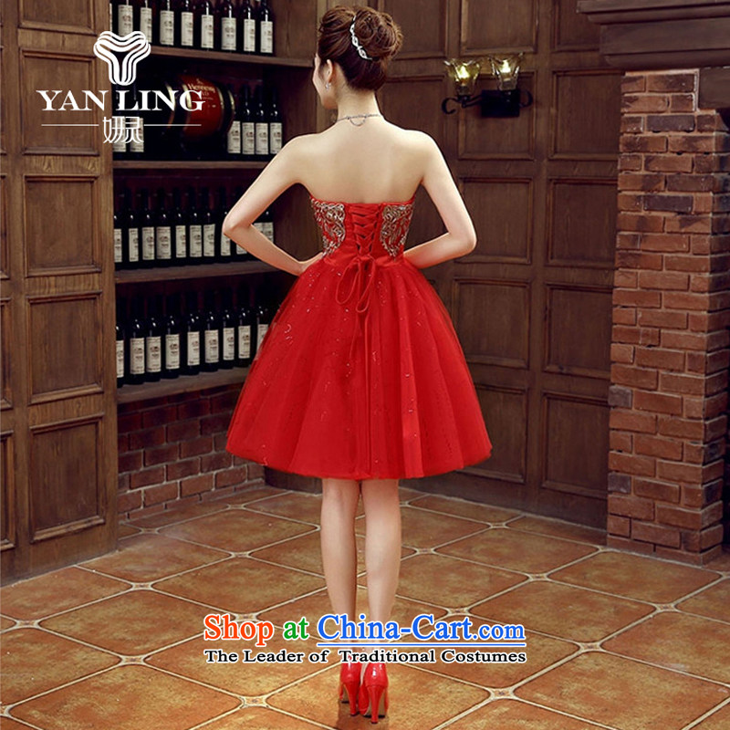 The bride dress marriage services new marriage bows stylish small red dress female Dress Short, banquet spring and summer , L, Charlene Choi spirit has been pressed shopping on the Internet